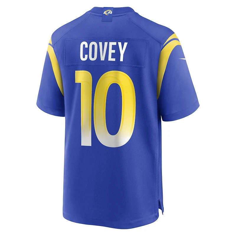 Maillot Nike Britain Covey Royal Los Angeles Rams Team Game pour homme