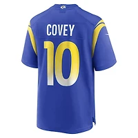 Maillot Nike Britain Covey Royal Los Angeles Rams Team Game pour homme