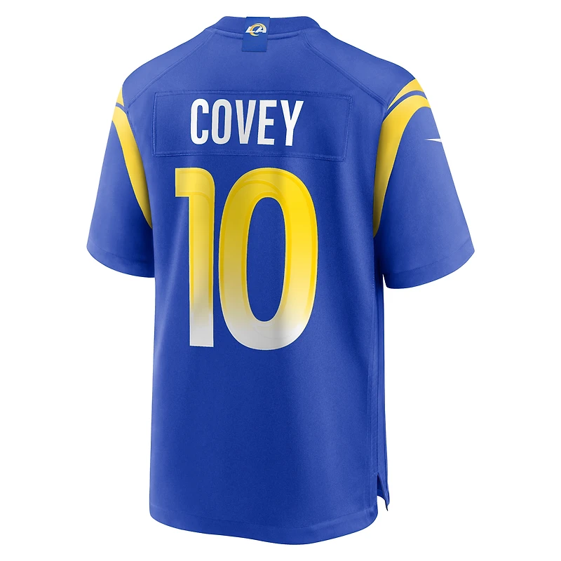 Men's Nike Britain Covey  Royal Los Angeles Rams Team Game Jersey
