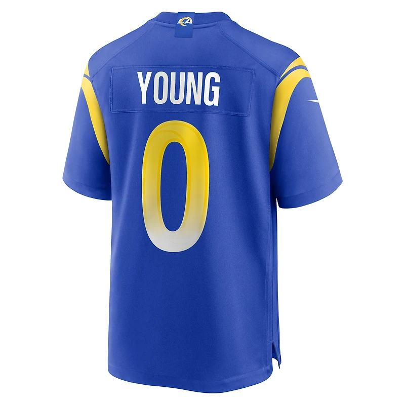 Maillot de match à domicile Nike Byron Young Royal Los Angeles Rams pour homme