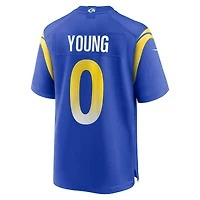 Maillot de match à domicile Nike Byron Young Royal Los Angeles Rams pour homme