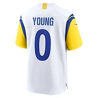 Maillot de match l'équipe Nike Byron Young pour hommes, blanc, Los Angeles Rams