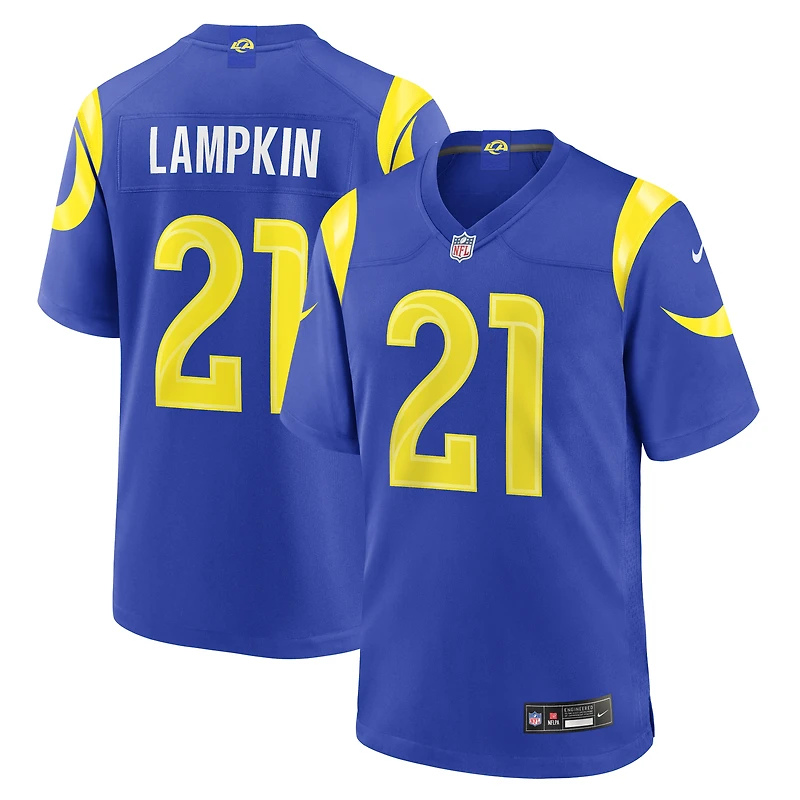 Men's Nike Cam Lampkin Royal Los Angeles Rams Team Game Jersey