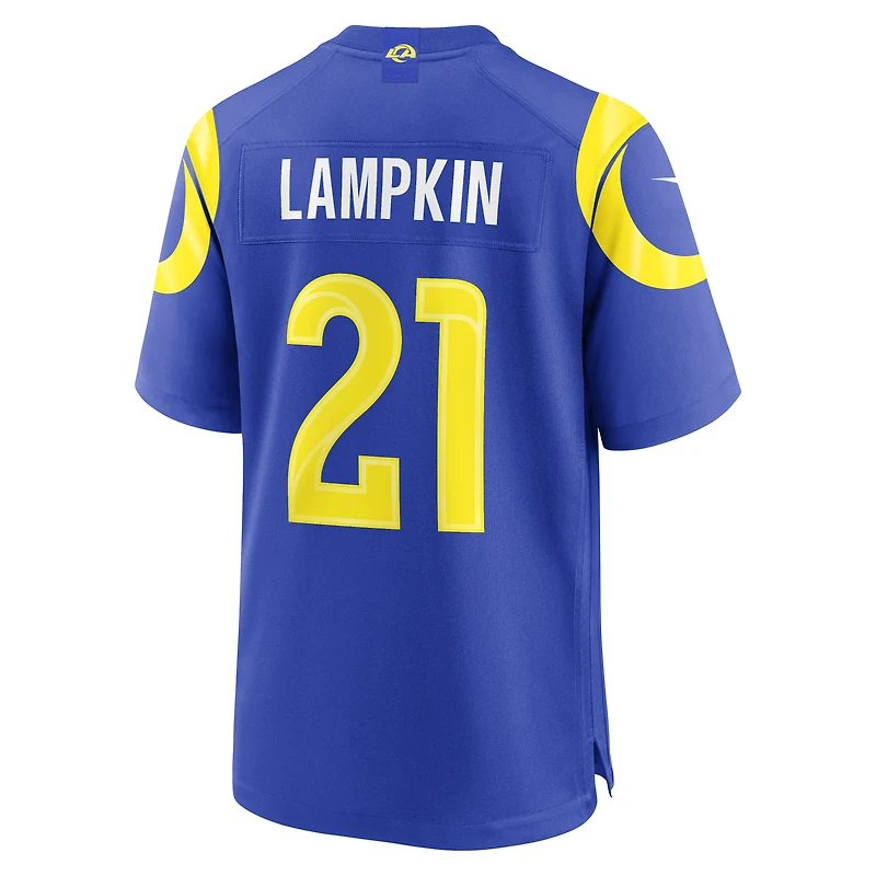 Men's Nike Cam Lampkin Royal Los Angeles Rams Team Game Jersey