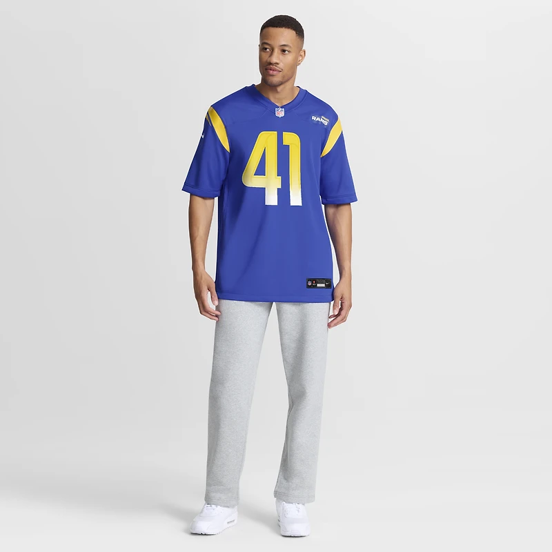 Men's Nike Cameron McCutcheon Royal Los Angeles Rams Game Jersey