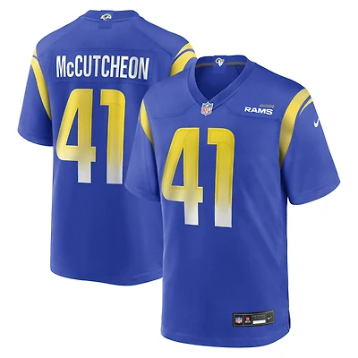 Maillot de match Nike Cameron McCutcheon Royal Los Angeles Rams pour homme