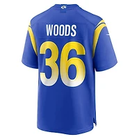 Men's Nike Charles Woods  Royal Los Angeles Rams Game Jersey