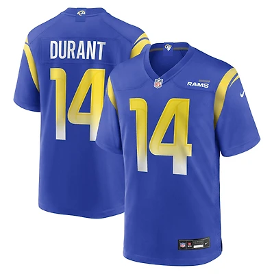 Men's Nike Cobie Durant Royal Los Angeles Rams Game Player Jersey