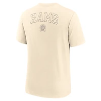 Men's Nike Cream Los Angeles Rams Glory Tri-Blend T-Shirt