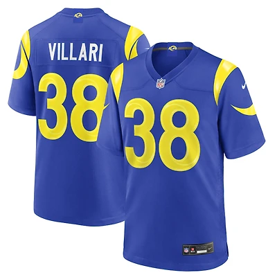 Maillot de match Nike Dan Villari Royal Los Angeles Rams pour homme