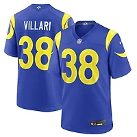 Maillot de match Nike Dan Villari Royal Los Angeles Rams pour homme