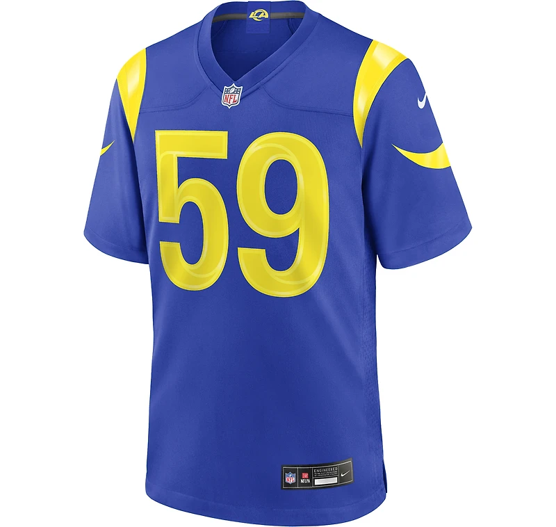 Men's Nike Darryl Peterson Royal Los Angeles Rams Game Jersey
