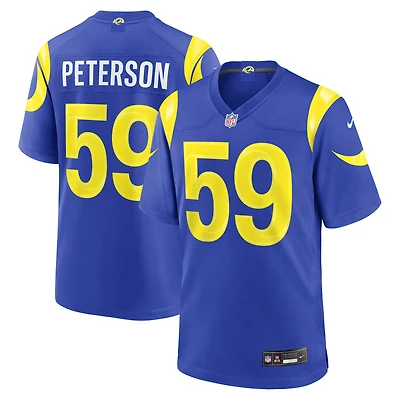 Men's Nike Darryl Peterson Royal Los Angeles Rams Game Jersey