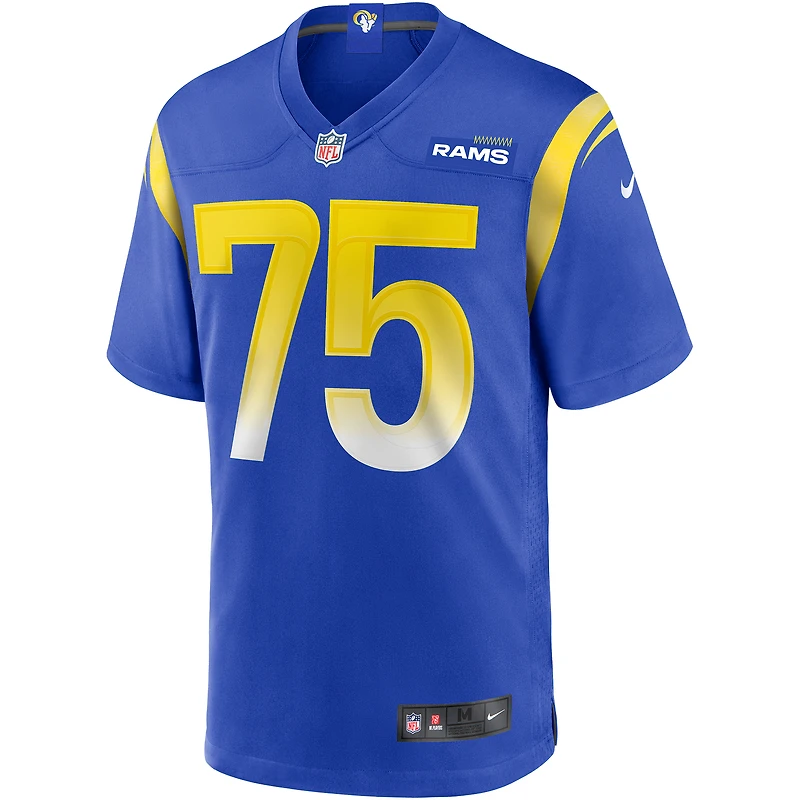 Maillot de joueur retraité Nike Deacon Jones Royal Los Angeles Rams Game pour homme