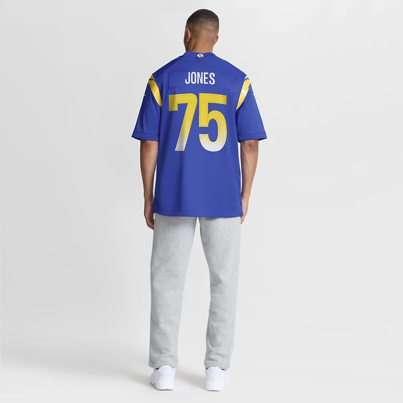 Men's Nike Deacon Jones Royal Los Angeles Rams Game Retired Player Jersey