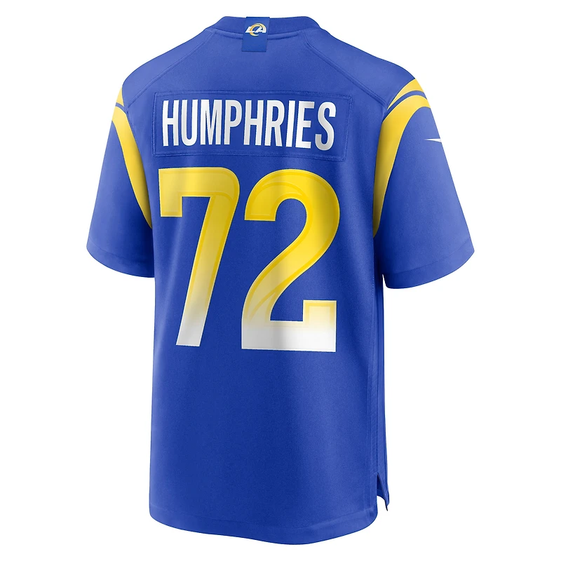 Maillot Nike D.J. Humphries Royal pour homme des Los Angeles Rams