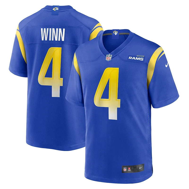 Men's Nike Dresser Winn Royal Los Angeles Rams Team Game Jersey