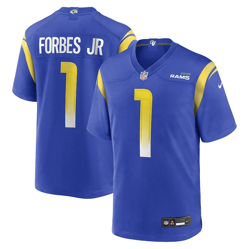 Men's Nike Emmanuel Forbes Jr.  Royal Los Angeles Rams Team Game Jersey