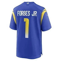 Maillot Nike Emmanuel Forbes Jr. Royal pour homme des Los Angeles Rams