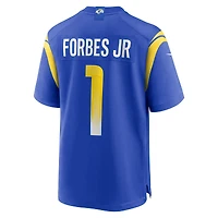 Maillot Nike Emmanuel Forbes Jr. Royal pour homme des Los Angeles Rams