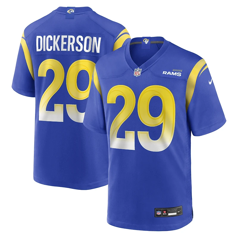 Nike Eric Dickerson Royal Los Angeles Rams Game Maillot de joueur retraité pour homme