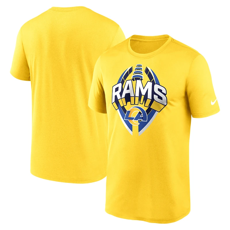 Men's Nike Gold Los Angeles Rams Legend Icon Performance T-Shirt