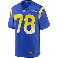 Maillot de joueur retraité Nike Jackie Slater Royal Los Angeles Rams Game pour homme