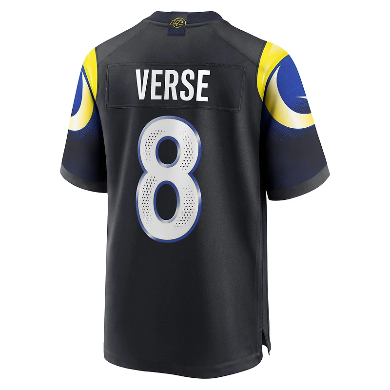 Men's Nike Jared Verse Midnight Blue Los Angeles Rams 2025 Rivalries Collection Game Jersey