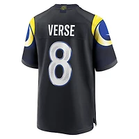 Men's Nike Jared Verse Midnight Blue Los Angeles Rams 2025 Rivalries Collection Game Jersey