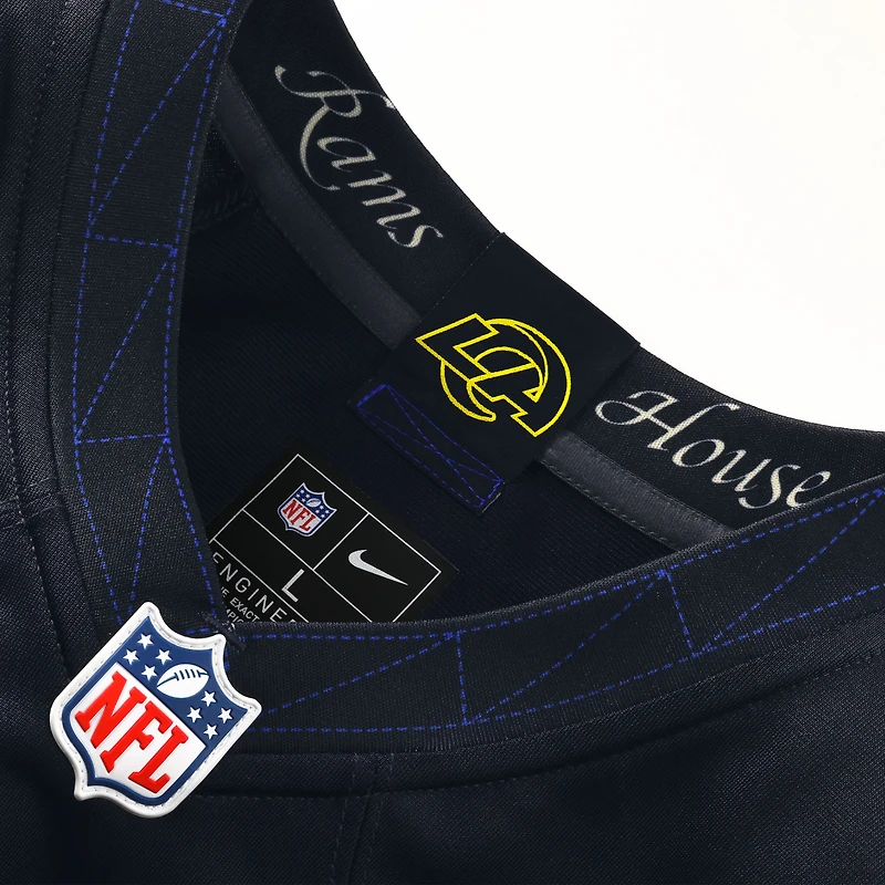 Men's Nike Jared Verse Midnight Blue Los Angeles Rams 2025 Rivalries Collection Game Jersey
