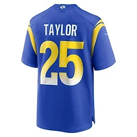 Maillot de match l'équipe Nike Jason Taylor Royal Los Angeles Rams pour homme