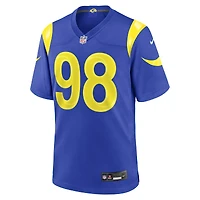Men's Nike Jaxson Moi Royal Los Angeles Rams Game Jersey