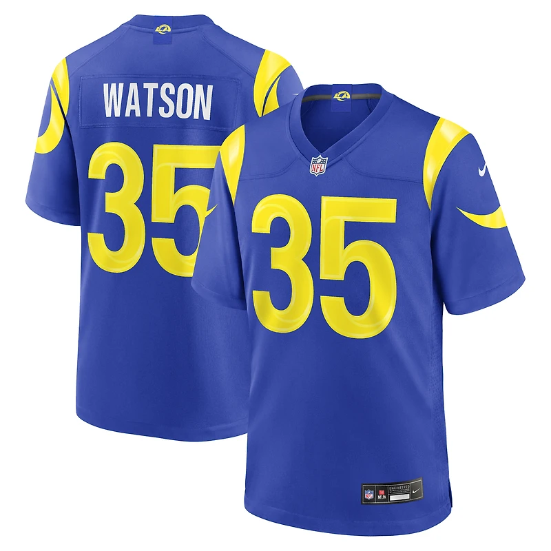 Maillot de match Nike Jaylen Watson Royal Los Angeles Rams pour homme