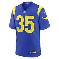 Maillot de match Nike Jaylen Watson Royal Los Angeles Rams pour homme