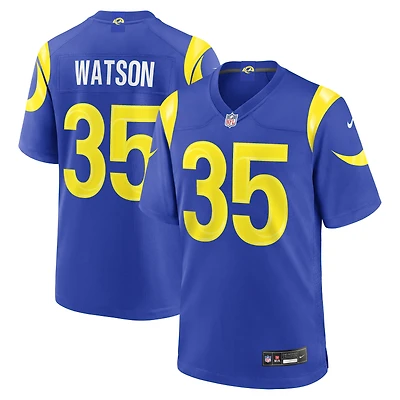 Maillot de match Nike Jaylen Watson Royal Los Angeles Rams pour homme