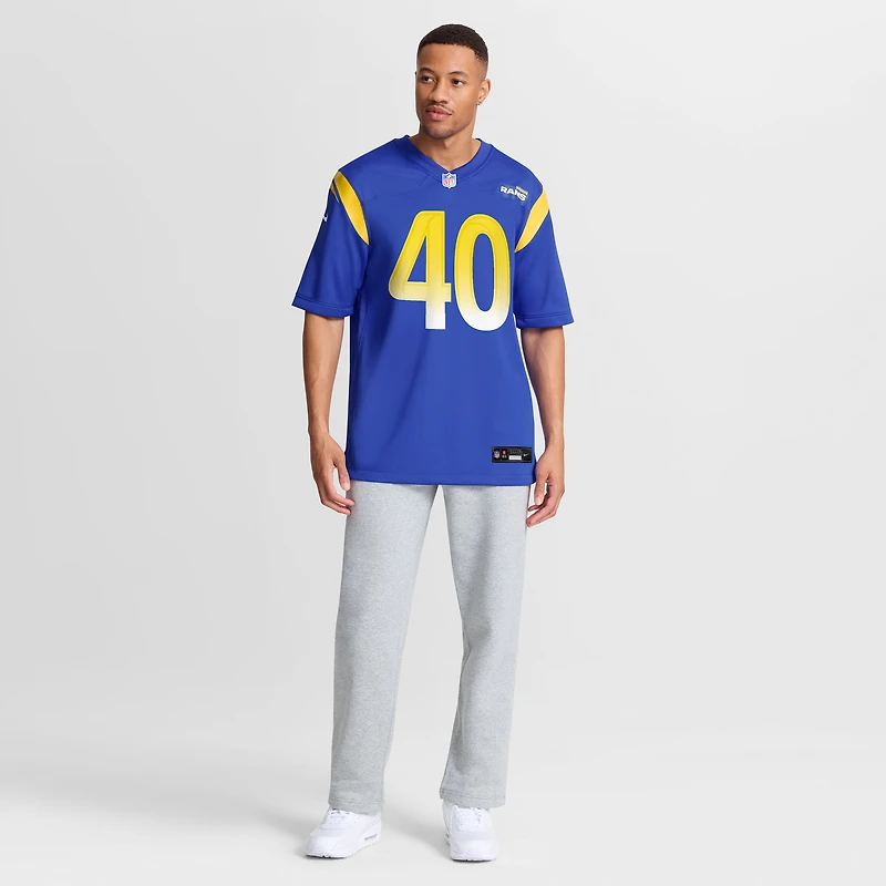 Maillot de match Nike Jesse Luketa Royal Los Angeles Rams pour homme