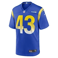 Men's Nike Joshua Karty  Royal Los Angeles Rams Team Game Jersey