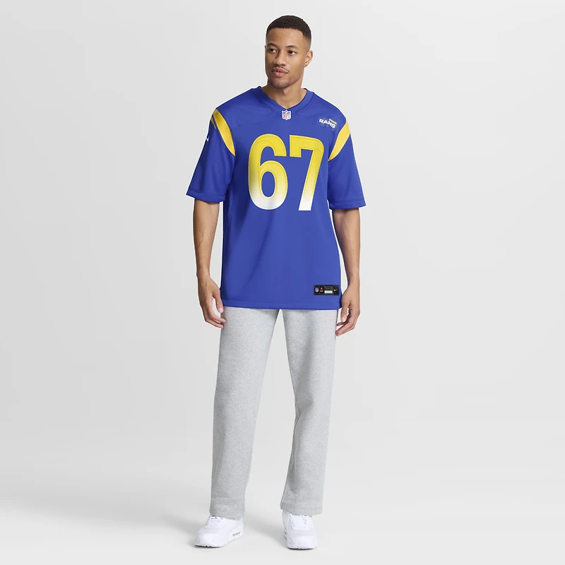 Men's Nike Justin Dedich Royal Los Angeles Rams Game Jersey