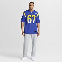 Men's Nike Justin Dedich  Royal Los Angeles Rams Game Jersey