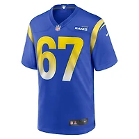 Maillot de match Nike Justin Dedich Royal Los Angeles Rams pour homme