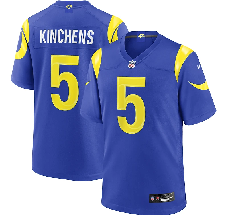 Maillot de match Nike Kamren Kinchens Royal Los Angeles Rams pour homme