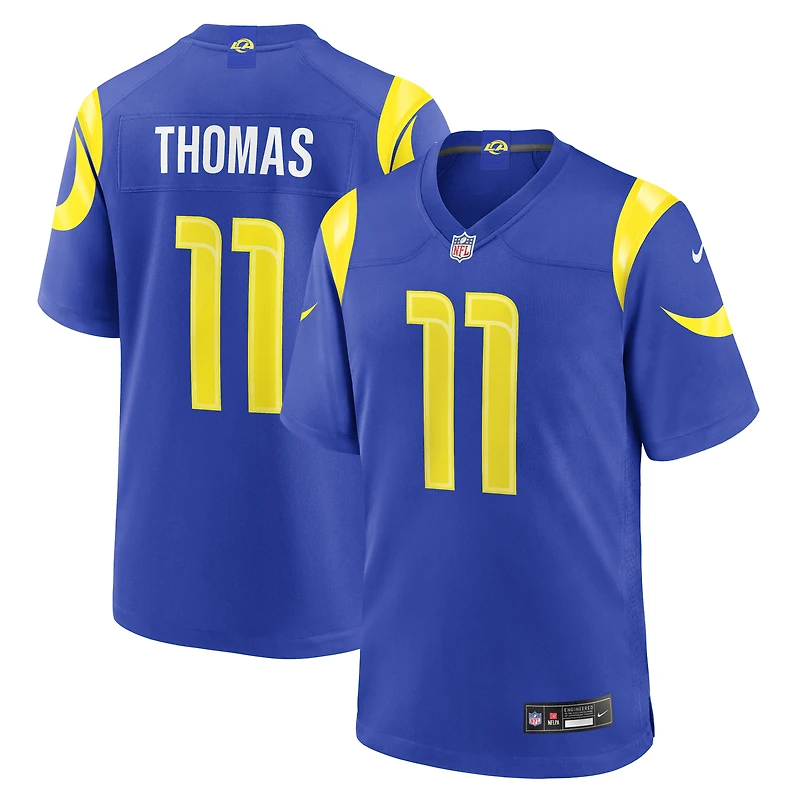 Maillot de match Nike Keir Thomas Royal Los Angeles Rams pour homme