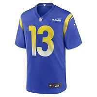 Maillot de joueur retraité Nike Kurt Warner Royal Los Angeles Rams Game pour homme