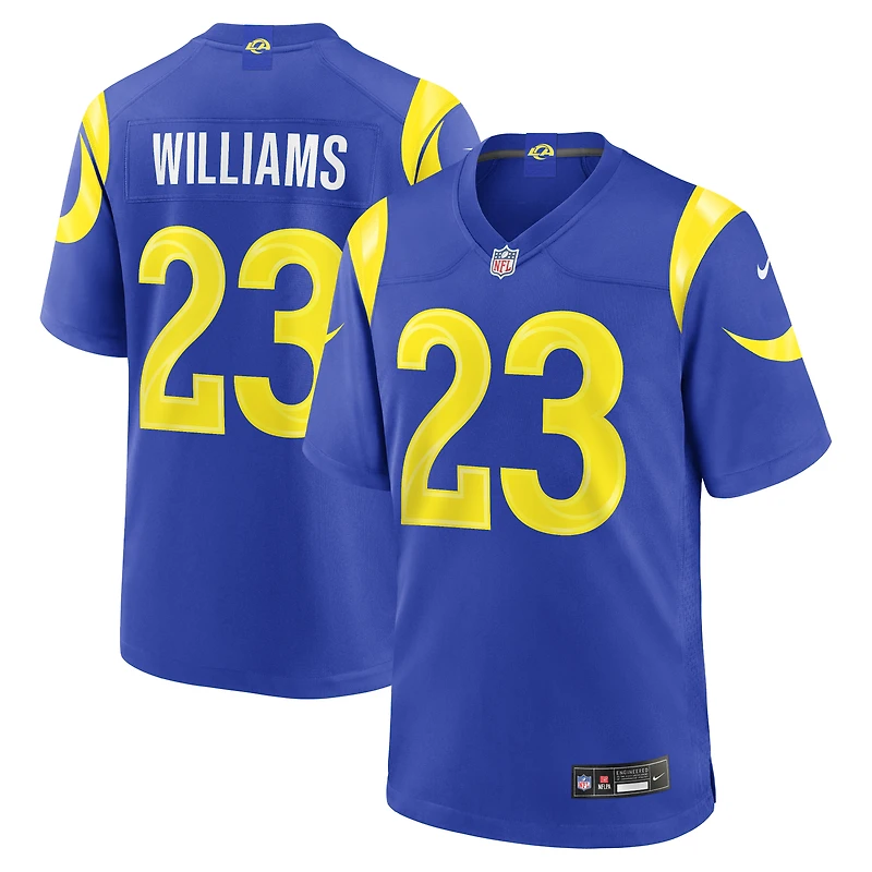 Maillot de joueur Nike Kyren Williams Royal Los Angeles Rams pour homme