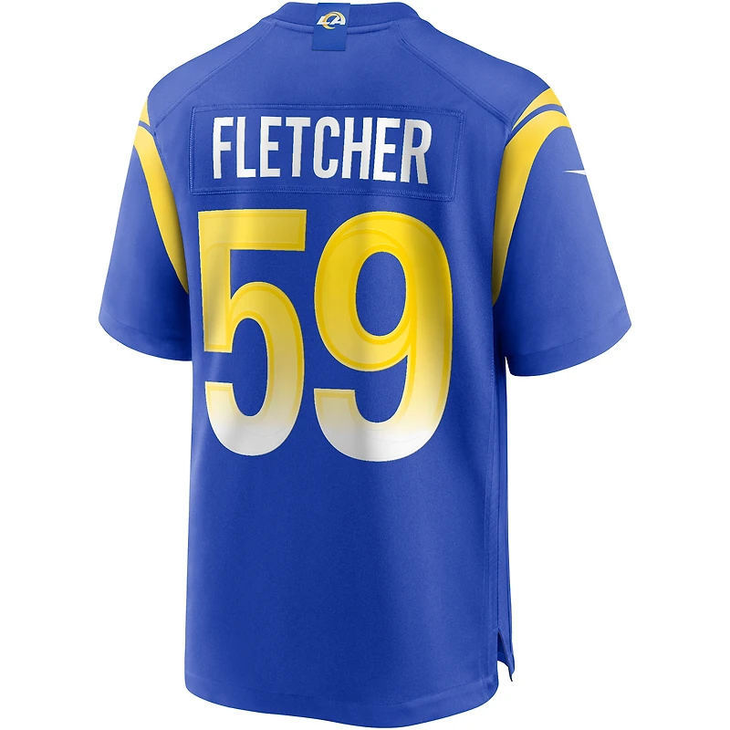 Maillot de joueur retraité Nike London Fletcher Royal Los Angeles Rams Game pour homme
