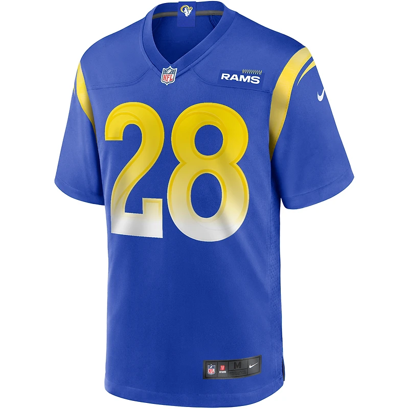 Maillot de joueur retraité Nike Marshall Faulk Royal Los Angeles Rams Game pour homme
