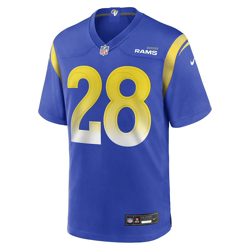 Maillot de joueur retraité Nike Marshall Faulk Royal Los Angeles Rams Game pour homme
