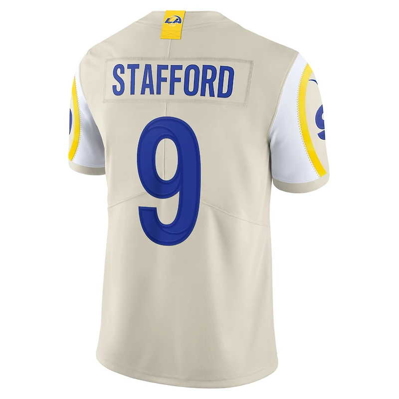 Maillot Nike Matthew Stafford Bone Los Angeles Rams Vapor Limited pour homme