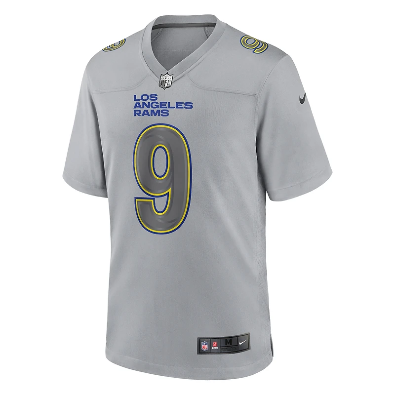 Men's Nike Matthew Stafford Gray Los Angeles Rams Atmosphere Fashion Game Jersey