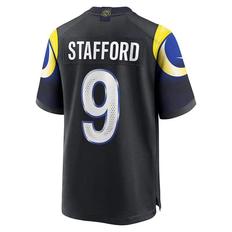Men's Nike Matthew Stafford Midnight Blue Los Angeles Rams 2025 Rivalries Collection Game Jersey